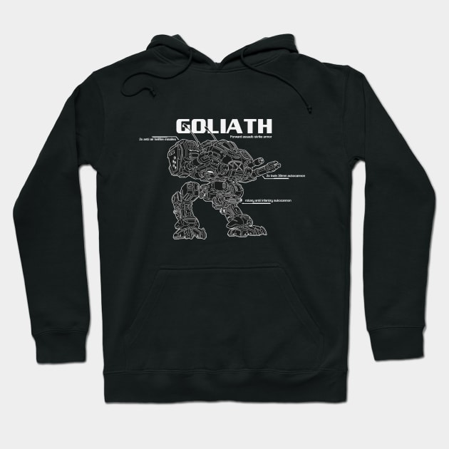 Starcraft 2 Goliath (bk) Hoodie by Emu Emu Ji